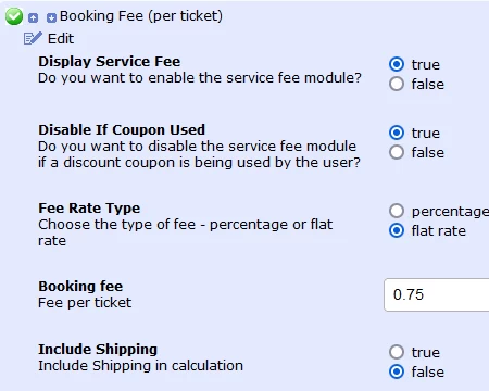 Enable Booking Fees per ticket or per order