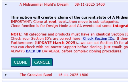 Clone Events