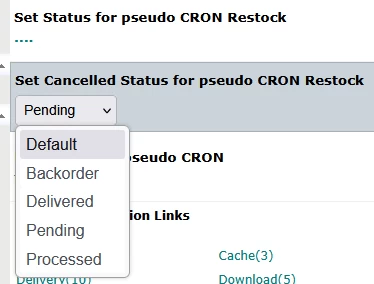 Cron Restock
