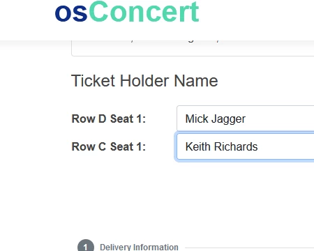 Have your customers put their name to each ticket to be printed